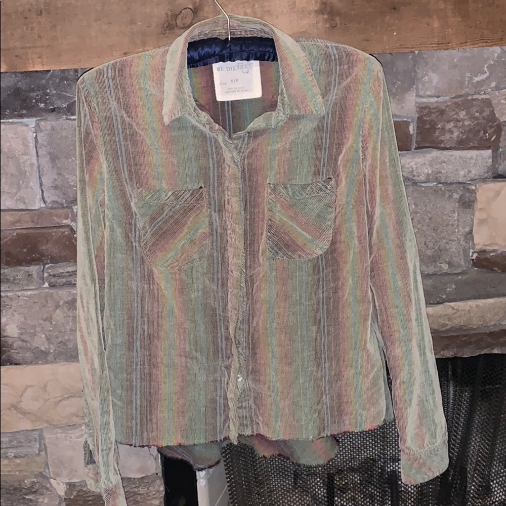 We The Free Corduroy Button Up Free People